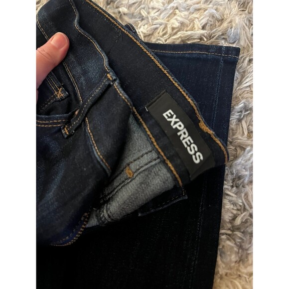 Express Dark Wash Denim Jean Legging 8R - Picture 2 of 4